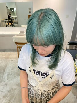  fit stand 千葉/ショートボブ/カット/パーマ/ダブルカラー/トリートメント/縮毛矯正 イメチェン/ピンクベージュ/アンブレラカラー[千葉]