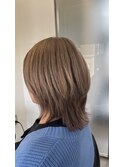 明るい白髪染め×縮毛矯正