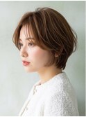 ショートボブ髪型20代30代40代小顔前髪あり前髪なし面長丸顔越谷