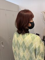 ロッカ(ROCCA)&nbsp;クラゲヘアー赤みカラーでつくる柔らかくびれヘア