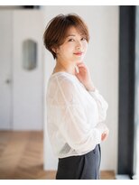 バグズ ヘアデザイン 桔梗が丘店(Baguz HAIR DESIGN)&nbsp;大人美人ショート×丸みショート×小顔