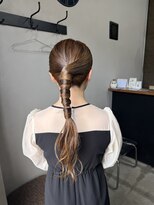 カンナカンナ 三佐店(cannaCANNA)&nbsp;タイトポニーテール/結婚式ヘア/ヘアセット/お呼ばれヘア