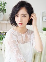 ジュレベール(JurerBelle) 【ジュレベール 松田】 黒髪ナチュラル可愛い耳かけミディ