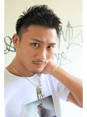 アップバングメンズショート