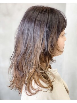 テトヘアー(teto hair) long［デザインカラーハイライトローライトインナーカラー］