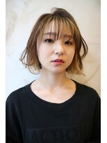 ブーケ(BOUQUET)&nbsp;ゆるやかな動きボブ ランダム外ハネヘア