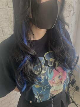 プライズ 池袋店(prize) インナーカラーイヤリングカラーエクステ学割U24池袋9019