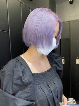 ゲーム 原宿店(GAME) ダブルカラー/ケアブリーチ/ミルクティーベージュ/ウルフ/原宿