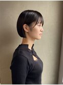 ぱつっとボブ/縮毛矯正/酸性ストレート/髪質改善［南青山］
