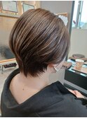 30代/40代/50代 人気の丸みショートで、スッキリ!(小澤)