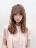 レイヤーアンニュイウェーブペールベージュ透明感20代30代40代