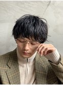顔まわりスッキリ束感ショート!短め束感パーマスタイル