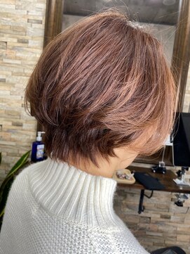 ハサミバイアトリエナガノ 千葉(8sami by atelier nagano) デザインカラー/レイヤーカット/ウエットヘア/オリーブベージュ