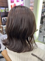 エイム ヘアメイク 横川店(eim HAIR MAKE)&nbsp;ロングボブ×グレージュ