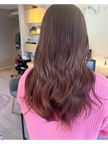 クロレ(CLORE) ロングヘア ピンクカラー ピンクブラウン ピンクラベンダー