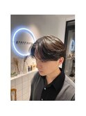 MEN'SHAIR/アップバング/ツーブロック/束感ショート/波巻き