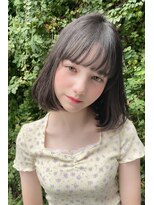 クーエフー(coo et fuu)&nbsp;10代20代30代40代50代 前髪　マチルダボブ　ミントアッシュ　藤