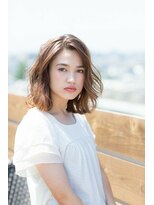 ヘアーパーク マンボ(HAIR PARK MAMBO) ココアブラウン レイヤーミディアム【hair park MAMBO 豊田】