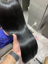 テラスヘアラボ(TERRACE hair Lab.) deep Green  赤み消しカラー　透ける暗髪
