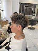 ツイストパーマ　ツイストスパイラル　メンズパーマ　ブリーチ