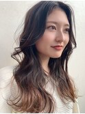 毛先はトーンアップしてカワイイかきあげ前髪☆
