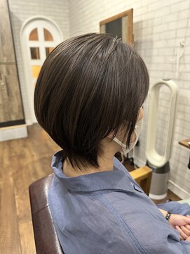 ライフ 住道店(Lyfe) ショートカットデザインハイライト_アッシュベージュ_240