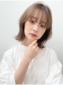 小顔似合わせカットメルティカラー外ハネスタイルa