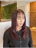 レイヤー×チェリーピンク/20代30代