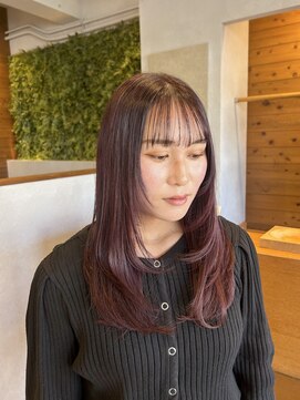 ジールサロン つくば本店 レイヤー×チェリーピンク/20代30代