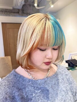 テトラ バイ ネオリーブ 横浜西口店(tetra by neolive) ハイトーンデザインカラー＊*【横浜/卒業式】