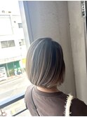 ハイライトバレイヤージュカラーベージュボブ北浦和美容室