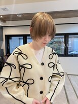 ユニコ(unico)&nbsp;オリーブベージュ/ベージュ/ダブルカラー/マッシュ