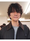 ニュートラルショート×癖毛風パーマ