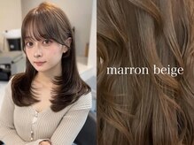 3.柔らかさと透明感を両立 | ブリーチなし×マロンベージュ 