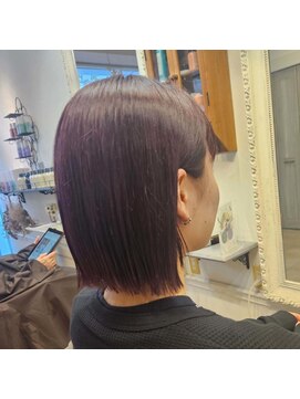 切りっぱなしヘア