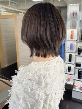 キャパジャストヘアー(CAPA just hair) ミディアムレイヤーウルフボブベージュカラー