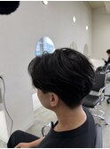 刈り上げセンターパート