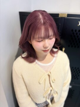 スティル ヘアアンドアイラッシュ(STILL hair&eyelash) 【柴田】濃いめピンクヘア
