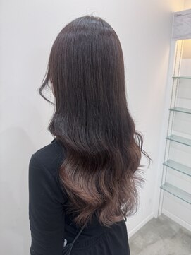 グランデュール 浜松小豆餅店(GRANDEUR) ブリーチあり 裾カラー ピンクベージュ