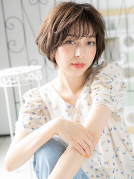 エイトサロン 八潮(8salon) 八潮/髪質改善/ハイライト☆ひし形ショートボブ☆ゆるふわボブn