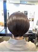 ベリーショートの夜会巻風アップヘア