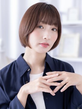 エノア バイ カバーヘア(ENOA by COVERHAIR) 30代秋の艶ボブ×ショコラブラウン