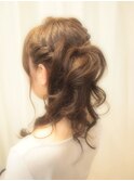 【VIRGO】人気ＮＯ．1セピアカラー☆編み込みハーフアップ