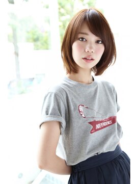 アンアミ オモテサンドウ(Un ami omotesando) 【Un ami】モード・ミルクティーカラー ショート 松井