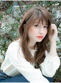 ゆる巻き×ナチュラルカラー