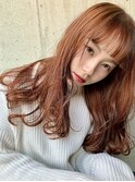 【Des.Art赤坂】大人可愛い×くせ毛カット×オレンジベージュ