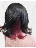 サロン 紫花 &nbsp;【アクセントカラー】ベリーピンク×インナーカラー