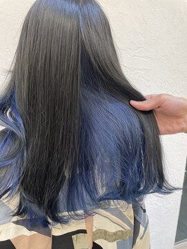 アナ ラーナ(Anna Lanna) インナーカラー ブルーブラック ２ブリーチカラー【奥村北斗】