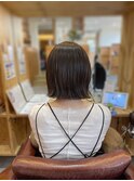 パッと外ハネボブ☆グレージュカラー20代30代40代