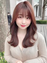 サロウィンフレンテ 新宿三丁目(SALOWIN Frente)&nbsp;石塚／大人かわいいピンクブラウンくびれロング10代20代30代新宿